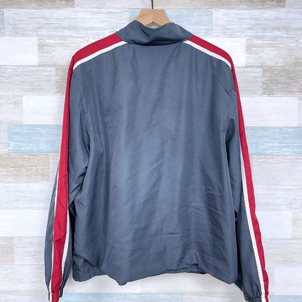 Starter Basic Track Jacket Black Red Full Zip Moc… - image 4